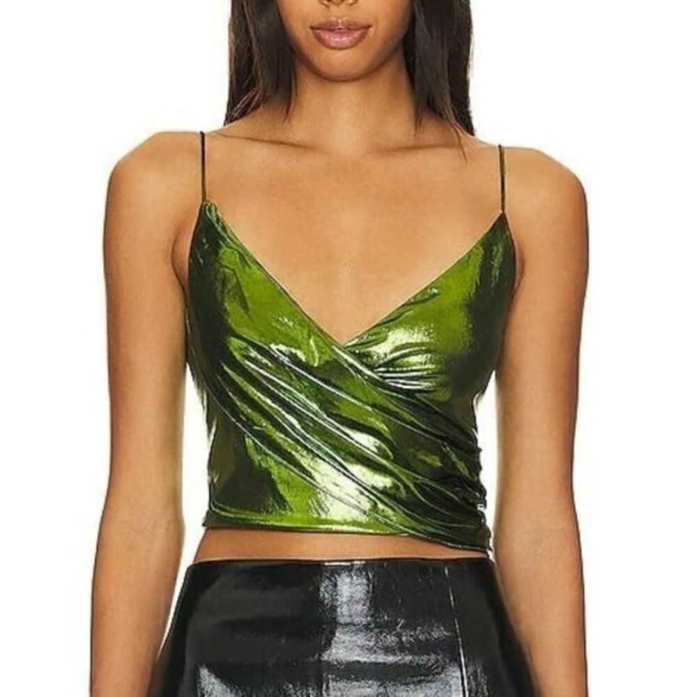 superdown Nadi Drape Top in Green